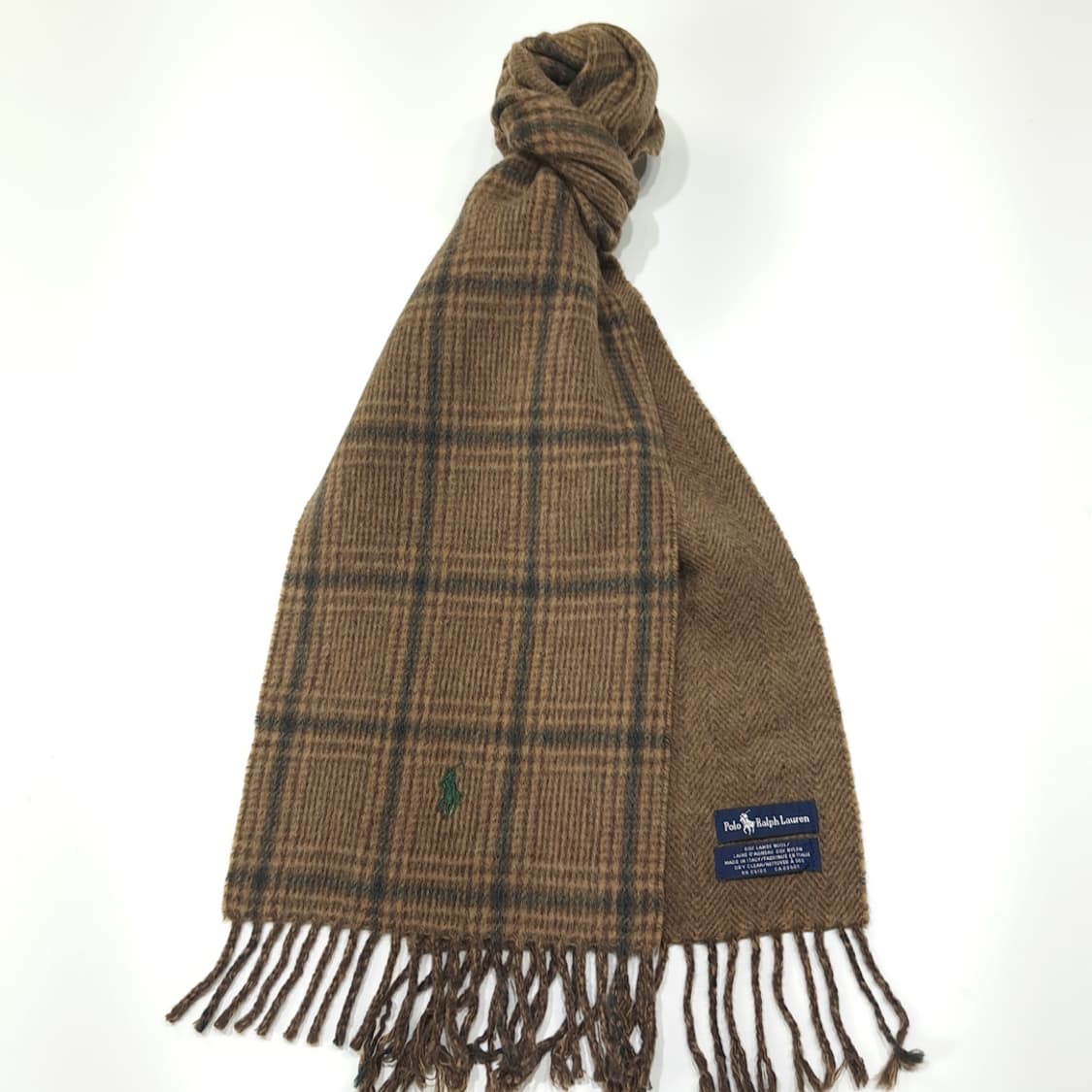 MX410 폴로 이태리판 램스울 혼방 양면 머플러 상품이미지2