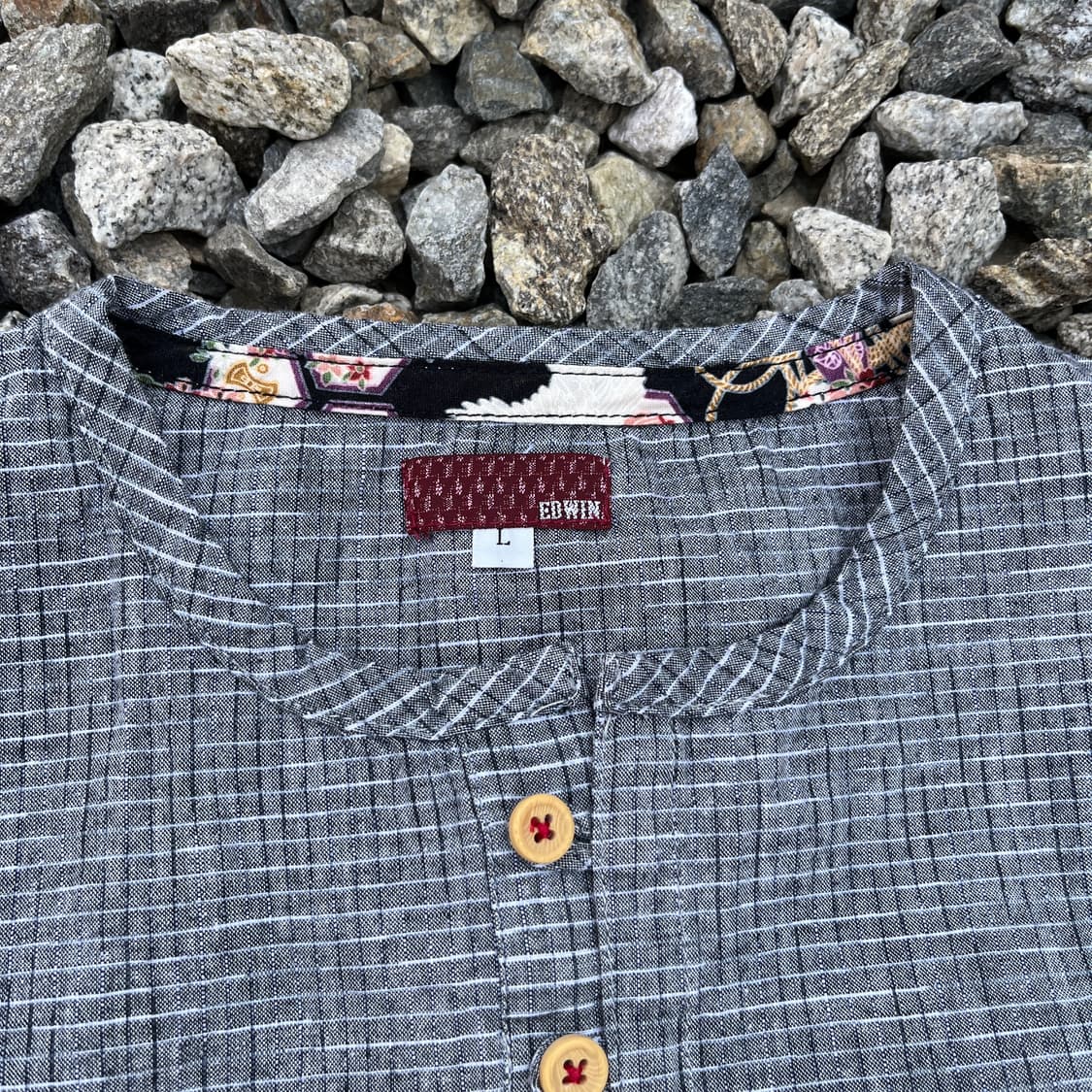 EDWIN 헨리넥 셔츠  (실측확인) 상품이미지2