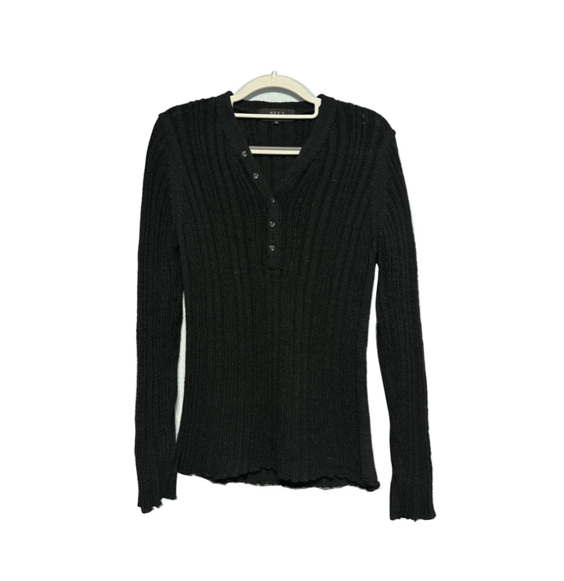 빈티지 버튼 브이넥 니트 상품이미지1