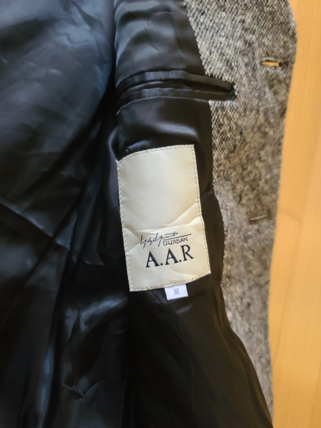 AAR 요지 야마모토 트위드 울 자켓 상품이미지5