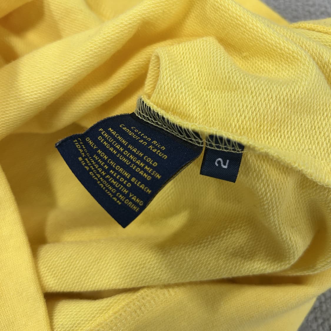 폴로 랄프로렌 옐로우 폴로베어 맨투맨 s 상품이미지3