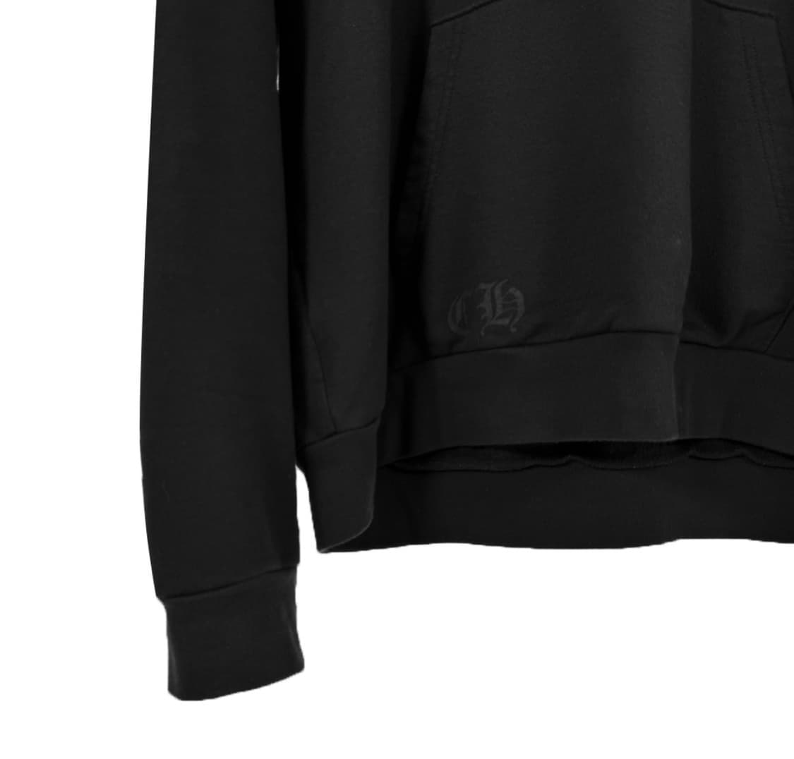 [L] 크롬하츠 남성 말리부 로고 한정 홀스슈 말발굽 후드 티셔츠 블랙 상품이미지4