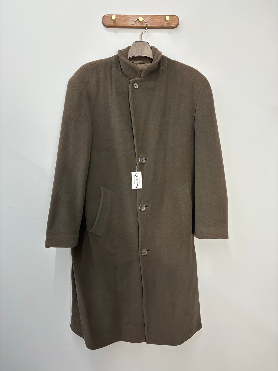 휴고보스 울 브라운 하이넥 코트 A3140 상품이미지2