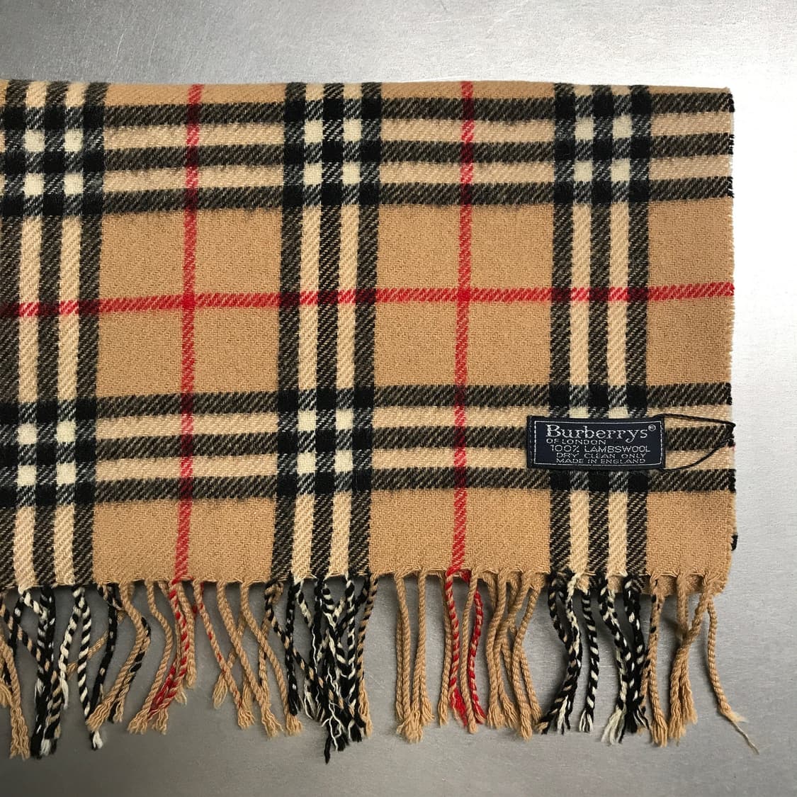 버버리 정품 램스울 머플러 베이지 상품이미지3
