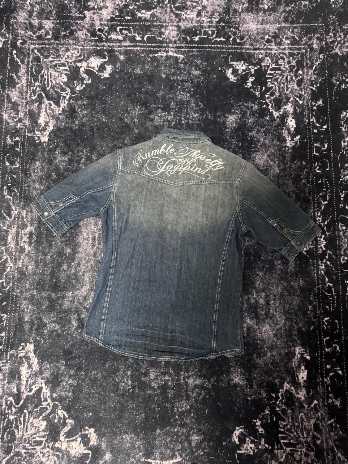 In the Attic Indigo Fade Denim Shirt 상품이미지3