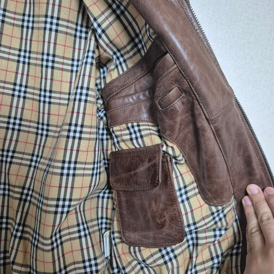 90s 빈티지 소가죽 cowhide 스포츠자켓 상품이미지7