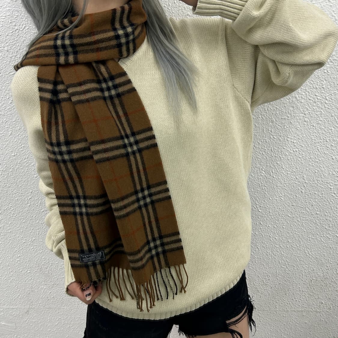 버버리 모카 노바체크 램스울 머플러 상품이미지2
