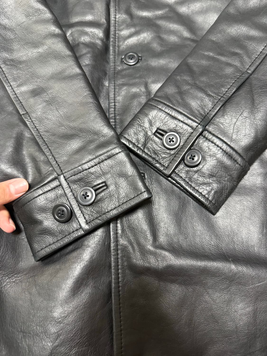 (S)gap 올드갭 레더 카코트 코트 상품이미지3