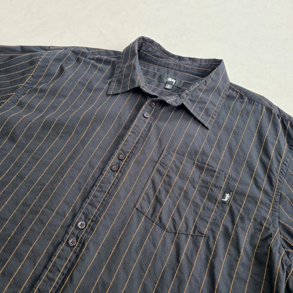 스투시 핀스트라이프 스티치 셔츠 - XL    STUSSY 긴팔셔츠 상품이미지3