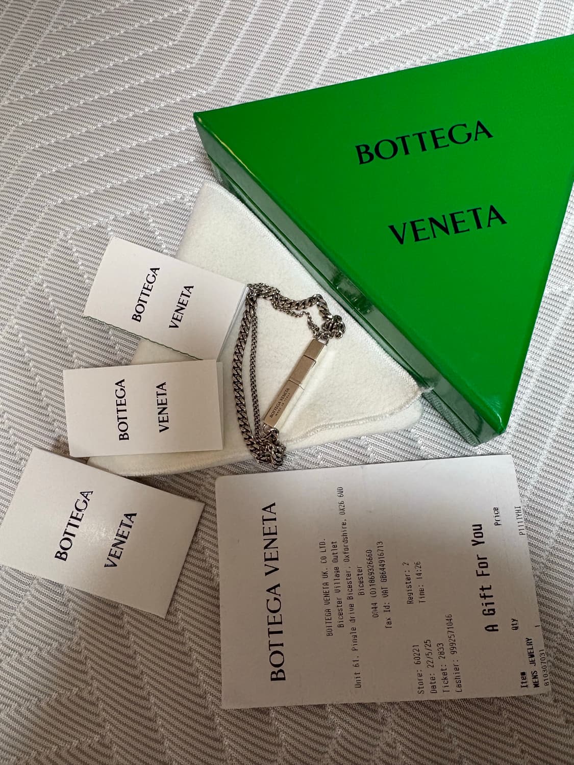 정품)보테가베네타 실버바 팔찌 상품이미지4