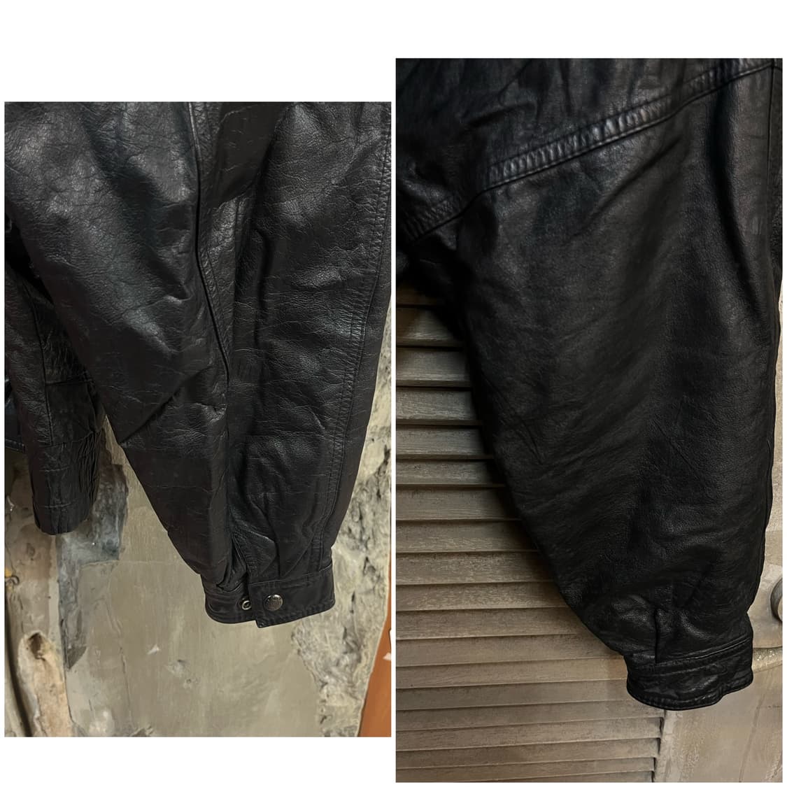 빈티지 가죽 레더자켓 블랙 XL #csz2275  상품이미지10