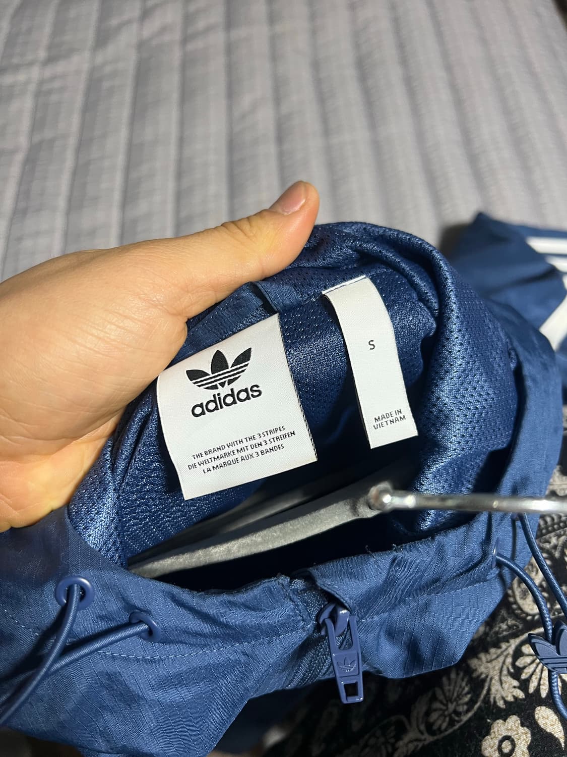 아디다스 바람막이 S 네이비 상품이미지4