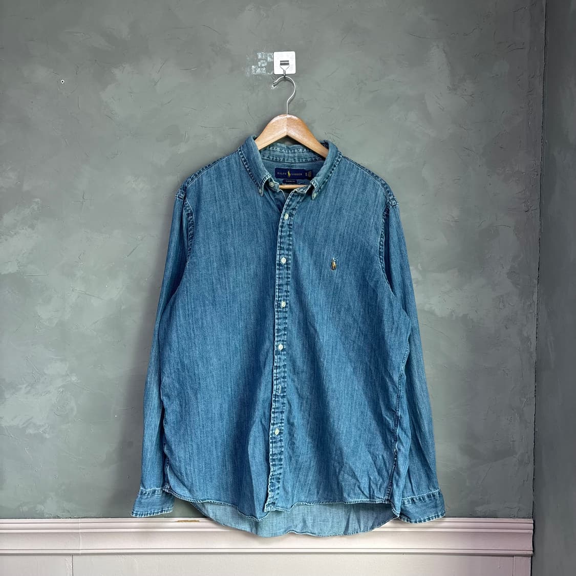 폴로 랄프로렌 데님 샴브레이 셔츠 상품이미지1