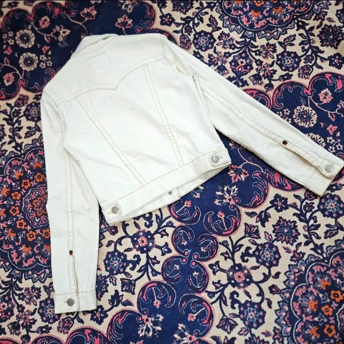 트루릴리젼 y2k 빈티지 JIMMY 화이트 숏 데님자켓 S size 상품이미지2