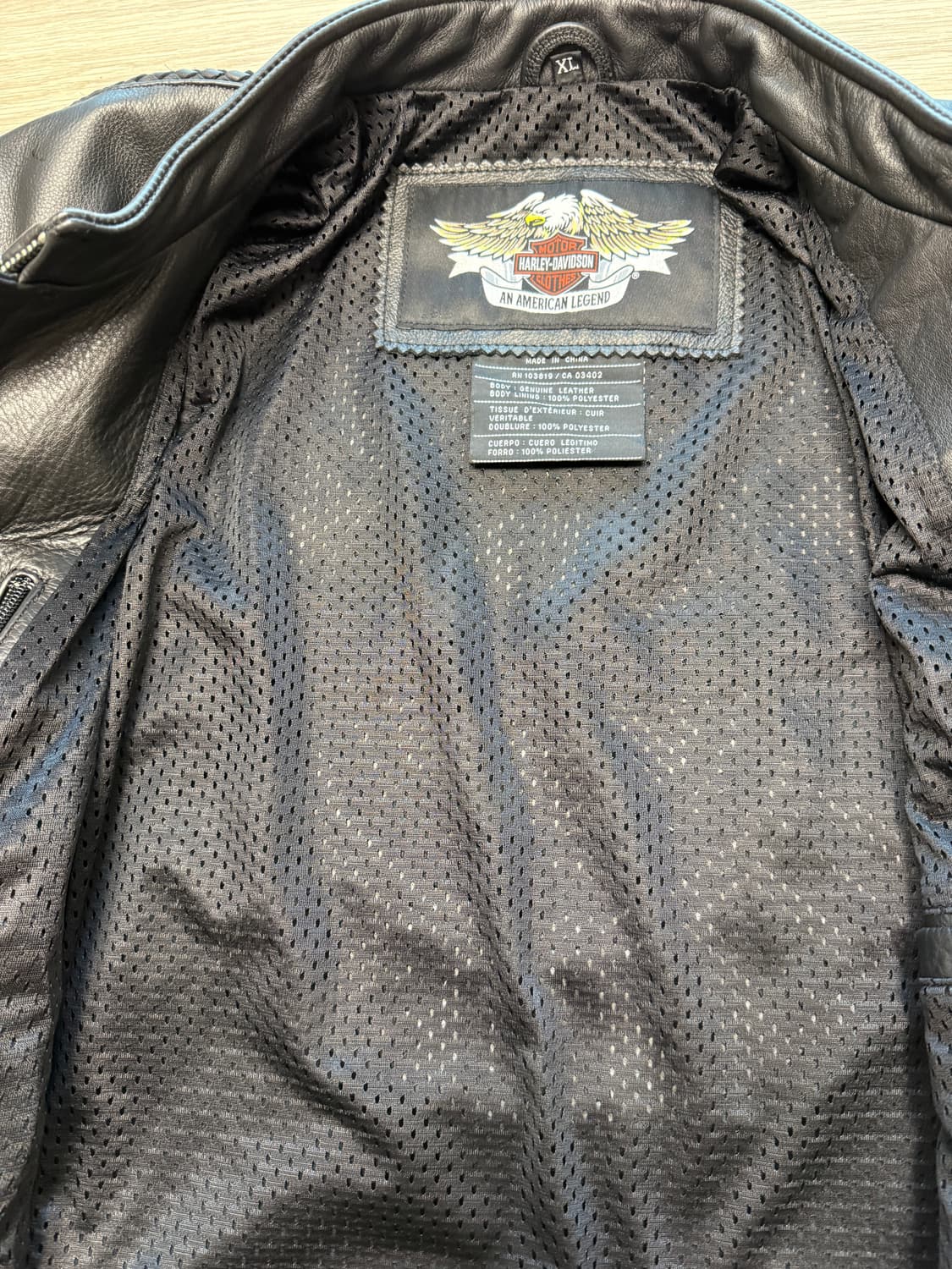 할리데이비슨 휠 레더자켓 XL 상품이미지4