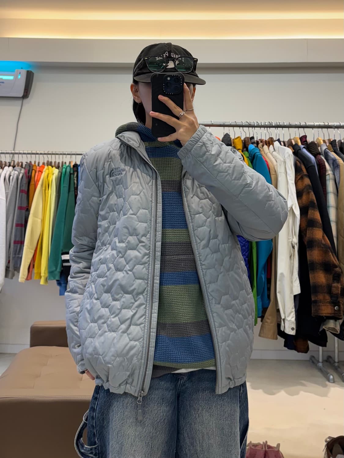 노스페이스 누빔 경량 패딩 상품이미지7