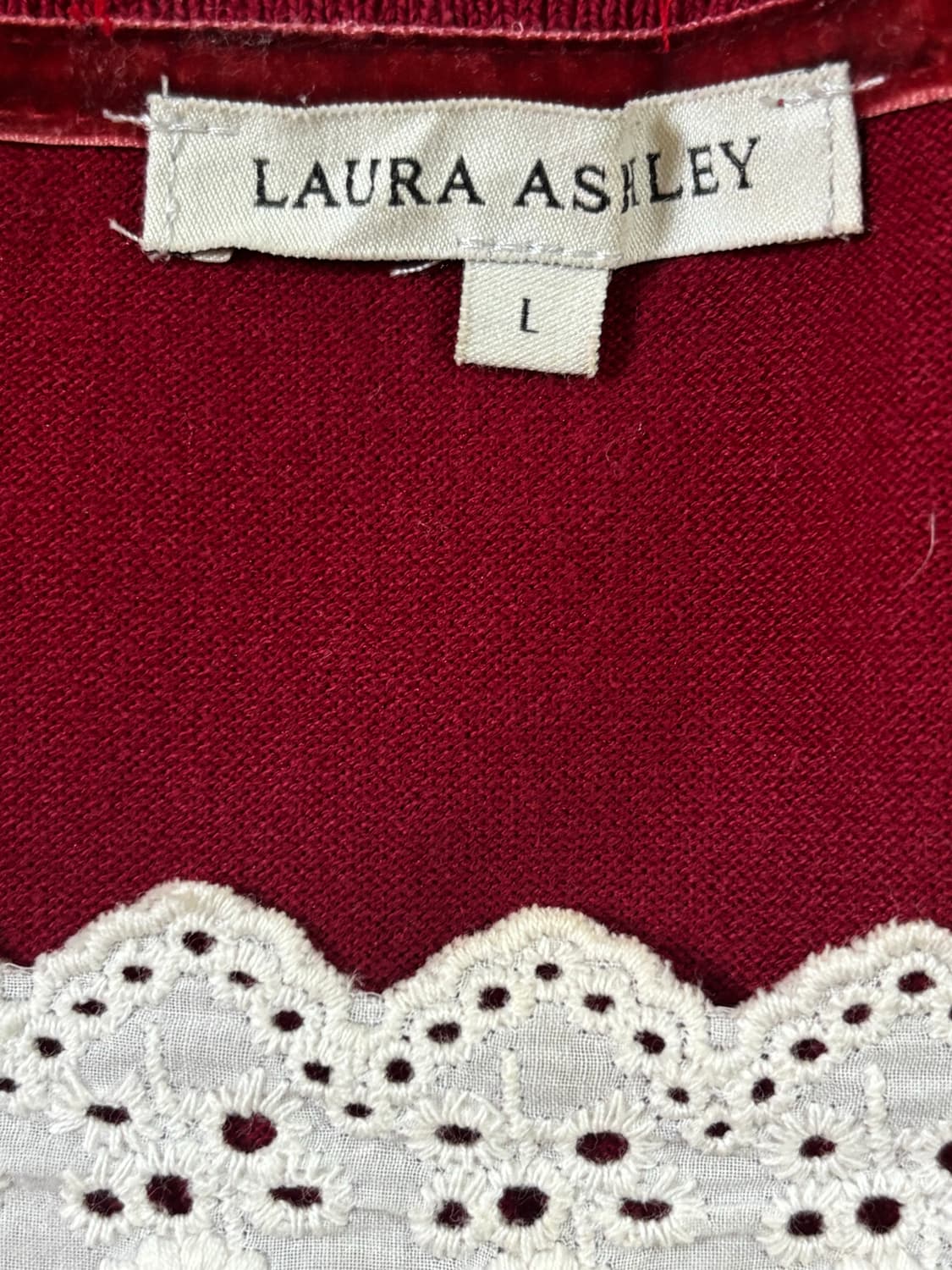 🌹 [희귀템] 일본 빈티지 로라애슐리 레이스 퐁당 니트 🌹 상품이미지2