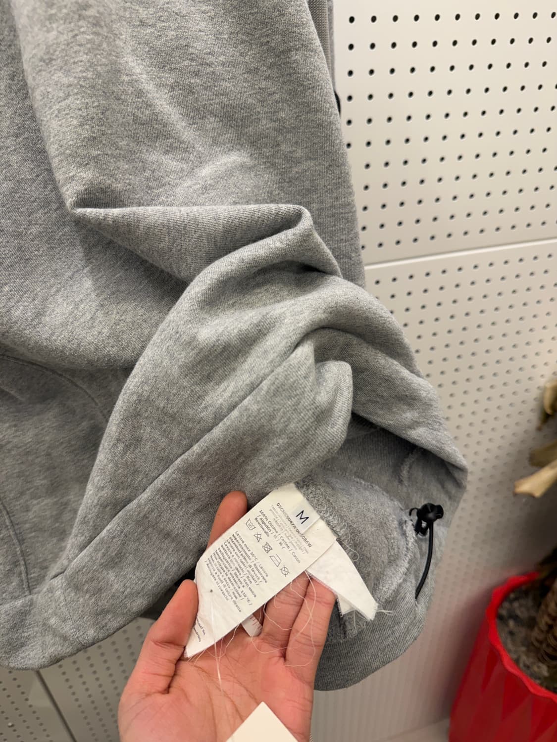 씨피컴퍼니 렌즈 패치 후드 스웻셔츠 그레이 U395 상품이미지5