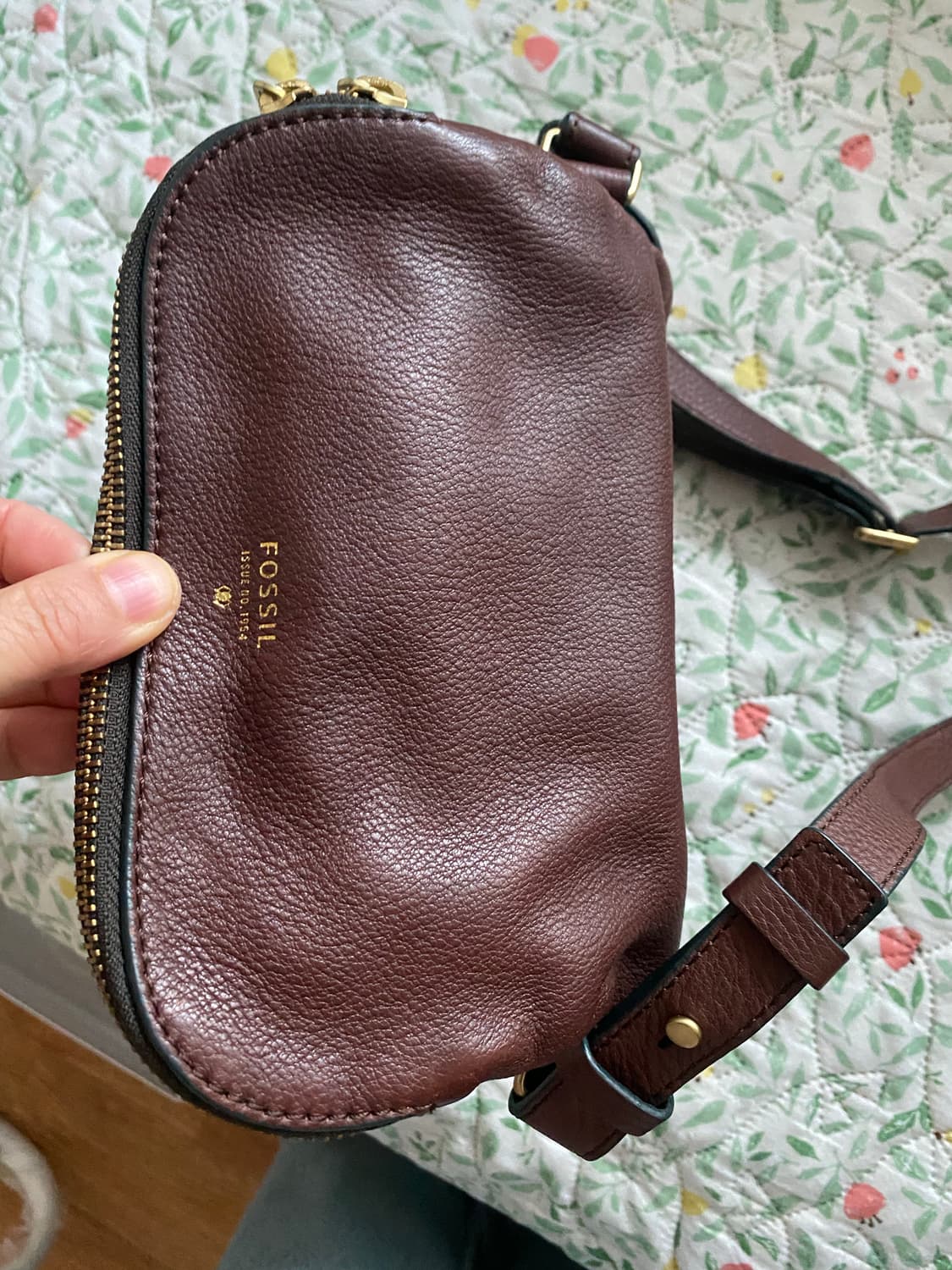 파슬 브라운 가죽 크로스백 상품이미지6