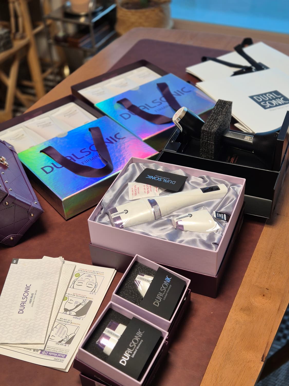 (풀셋트)기기2개 듀얼소닉 +듀얼소닉 프로페셔널알파 스티커그대로  상품이미지10