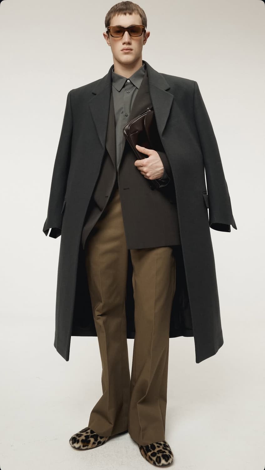 렉토 25FW 울 싱글코트 차콜 그레이 상품이미지6