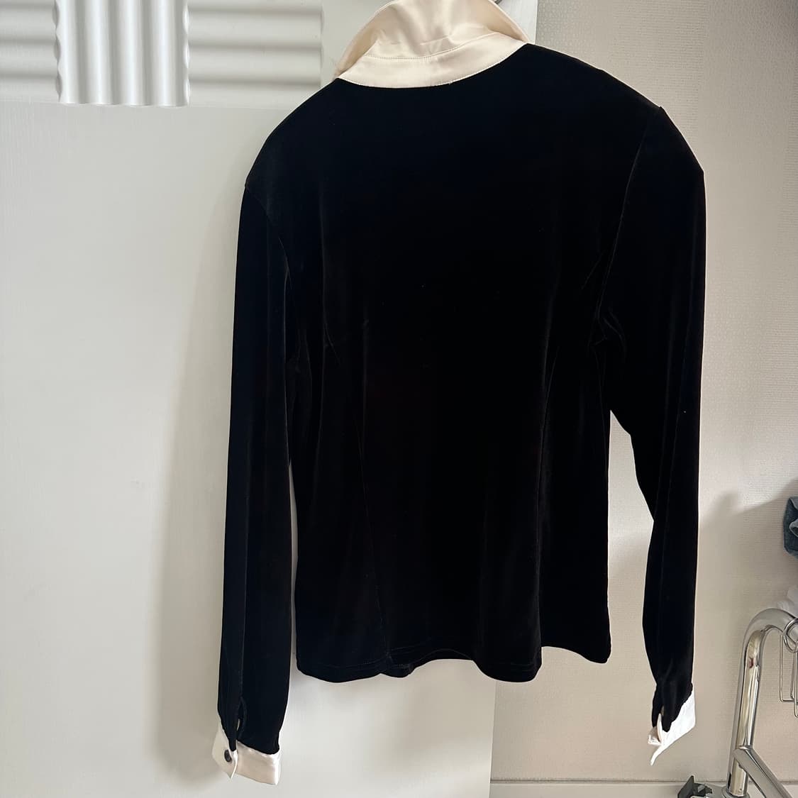 큐빈티지 긱시크 새틴 블라우스 셔츠 레이어드 와이즈걸 shop502 상품이미지2