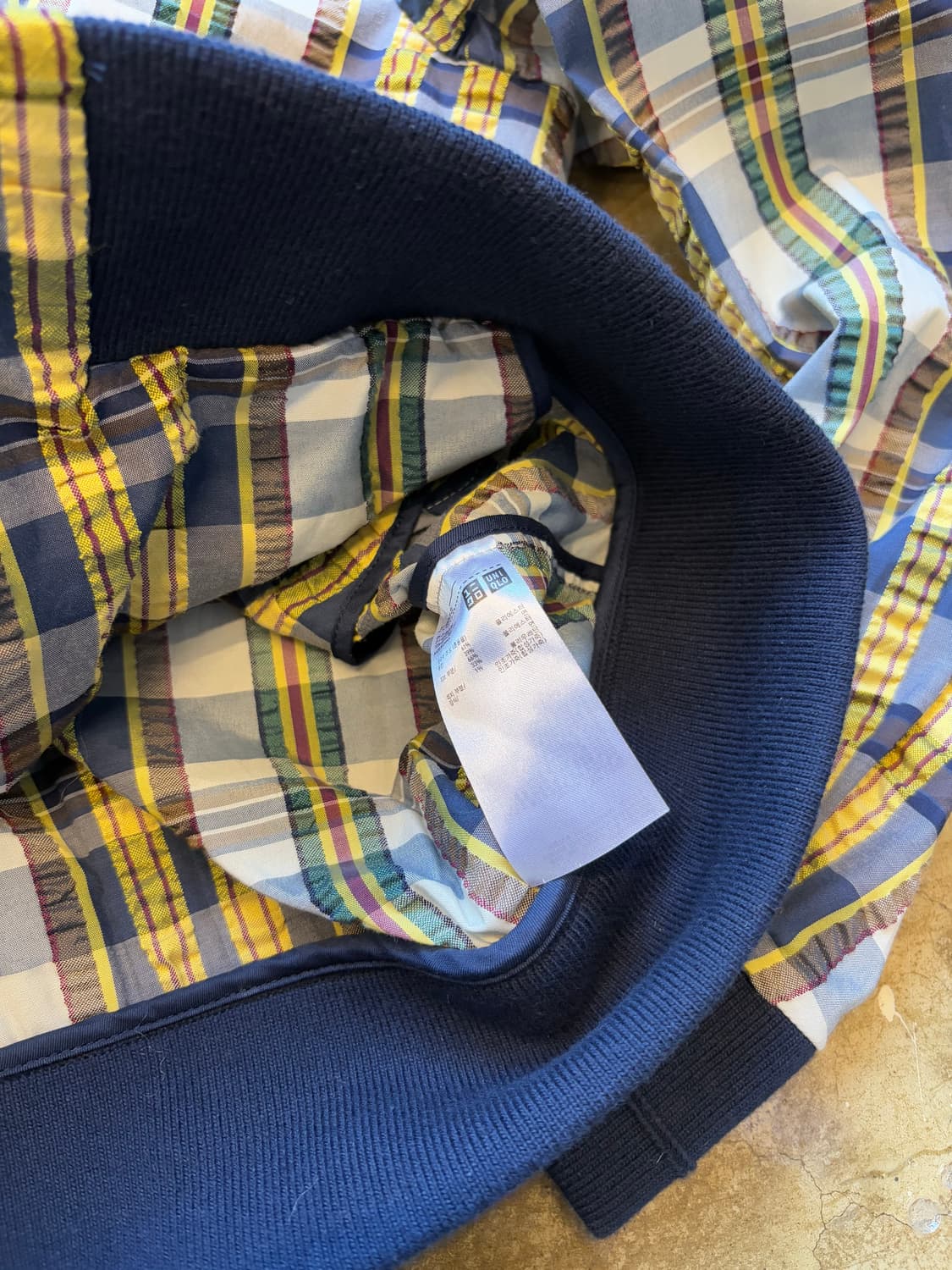 Jw 앤더슨 x 유니클로 체크 블루종 재킷 상품이미지4