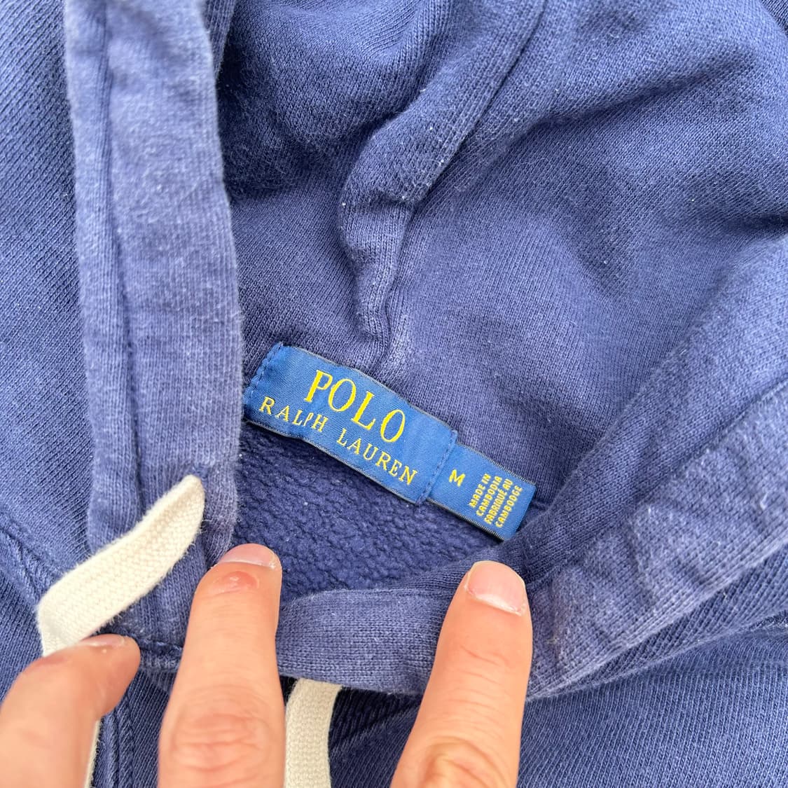 폴로 (POLO RalphLauren) RL 화이트 포니 네이비 후드티 상품이미지5