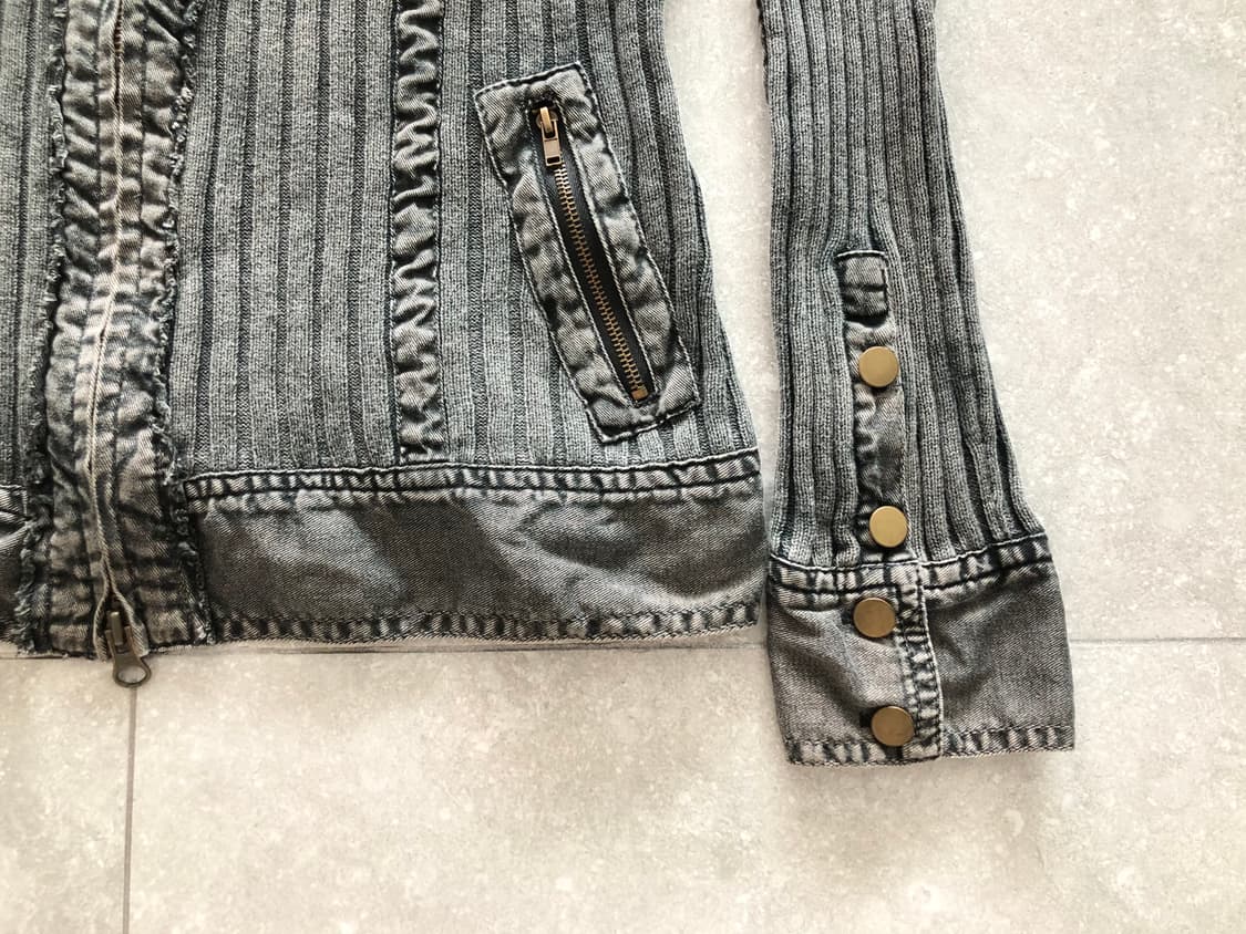 00‘s • y2k 골지 포켓 집업 상품이미지5