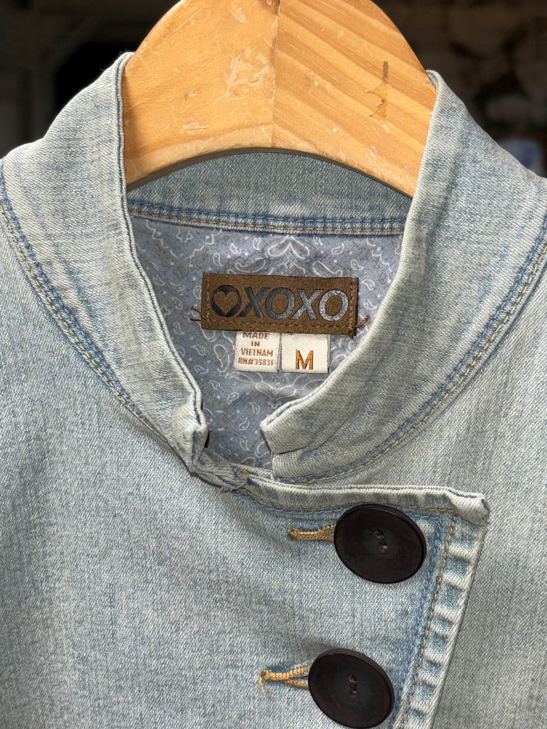 빈티지 데님 나폴레옹 자켓 상품이미지4