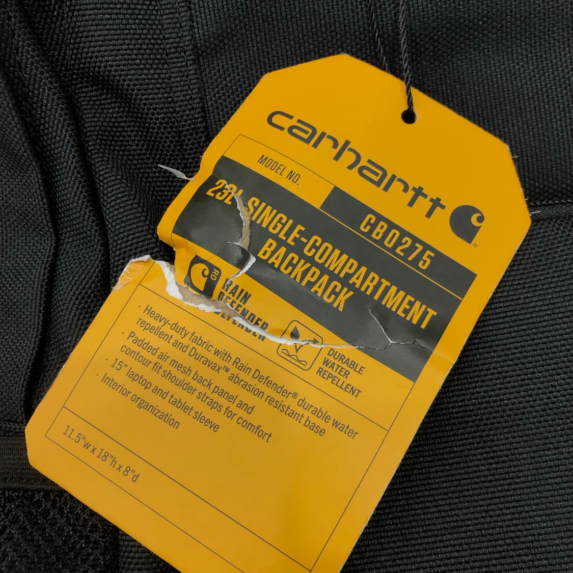 새상품 칼하트 23L 컴파트먼트 백팩 상품이미지4