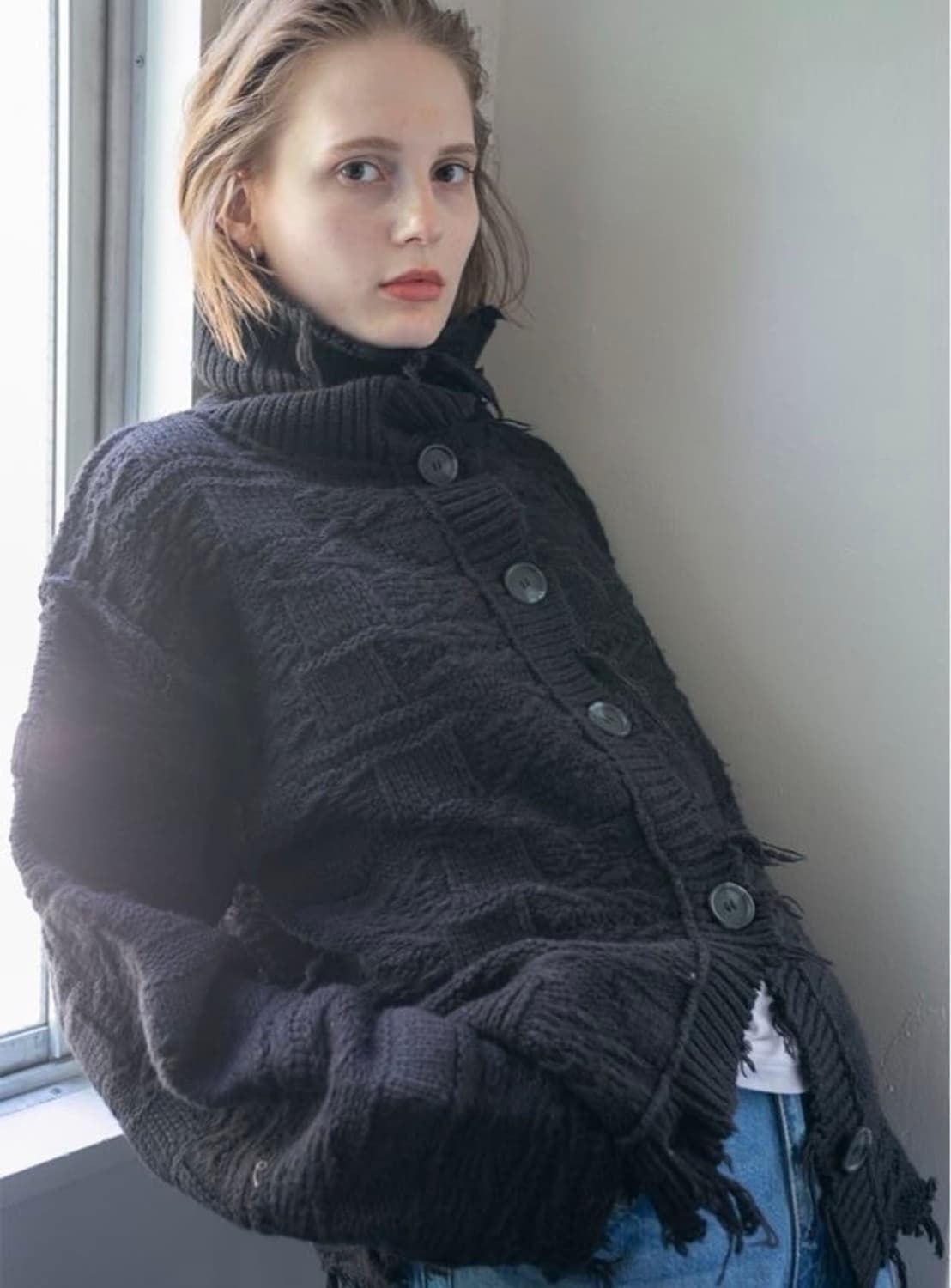 PERVERZE crash knit cardigan 상품이미지1