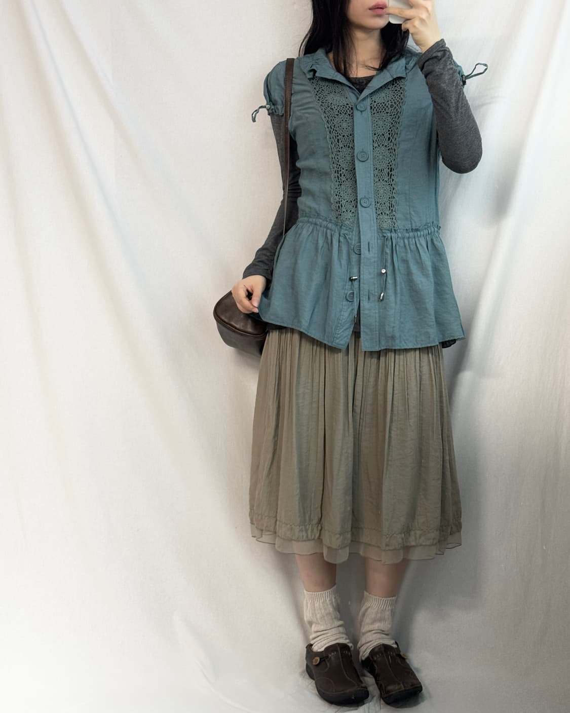 멀티 스트링 레이스 블라우스 상품이미지6