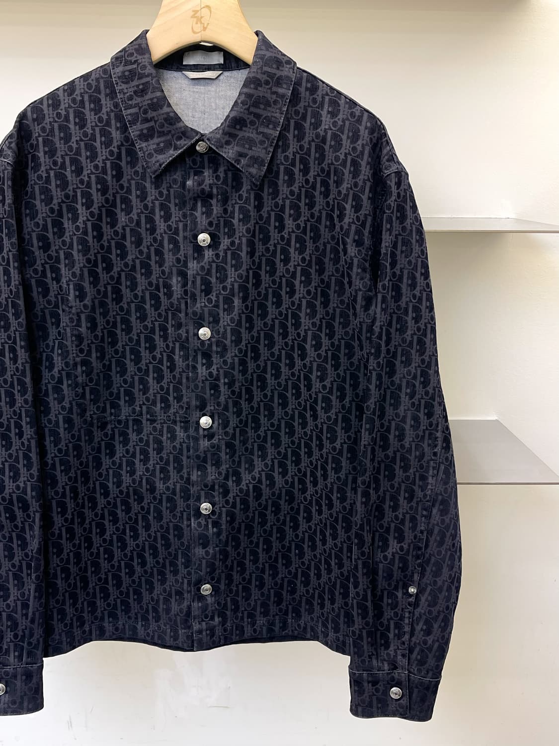 디올 오블리크 벨벳 셔츠 상품이미지3