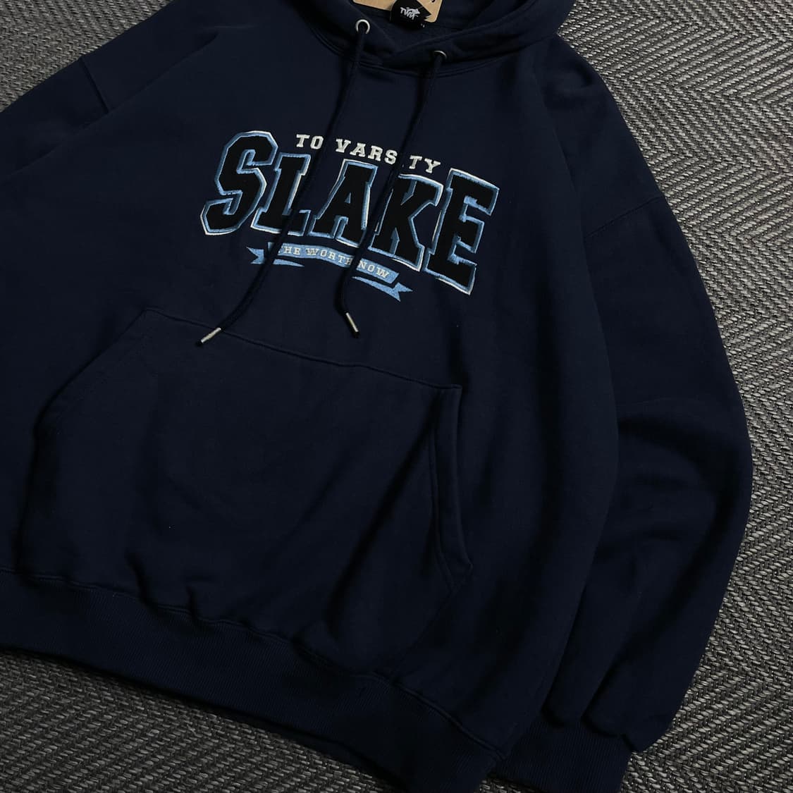 TWN 슬레이크 올드스쿨 네이비 후드 티셔츠o 4512 상품이미지4