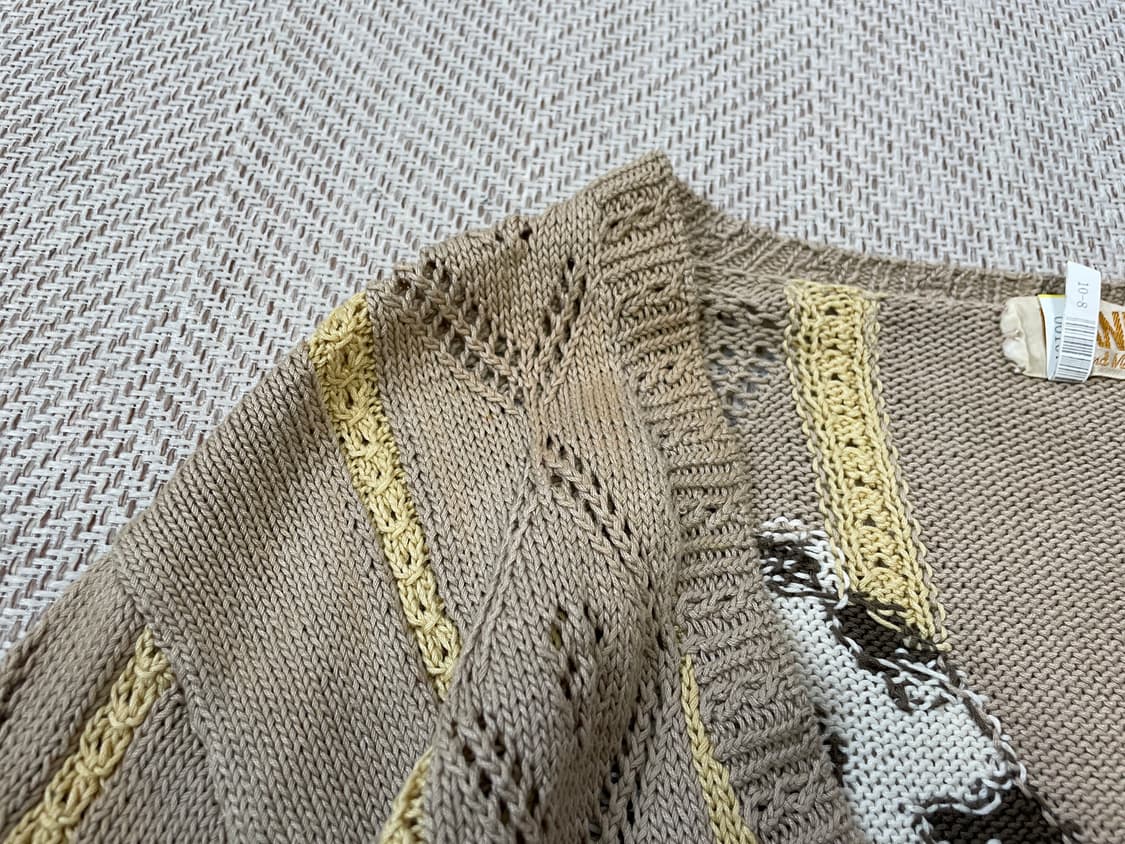 빈티지 핸드메이드 에스닉 베어 가디건  J03739 상품이미지6