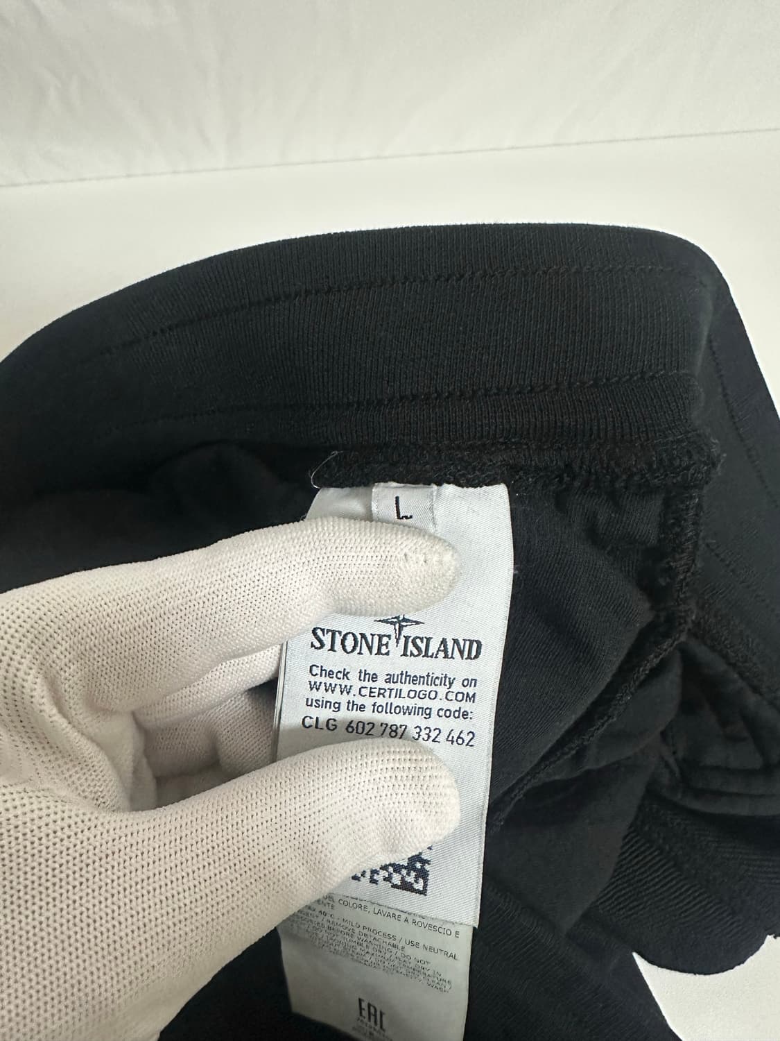 (L) 스톤아일랜드 카고 트레이닝 조거팬츠 블랙 상품이미지4
