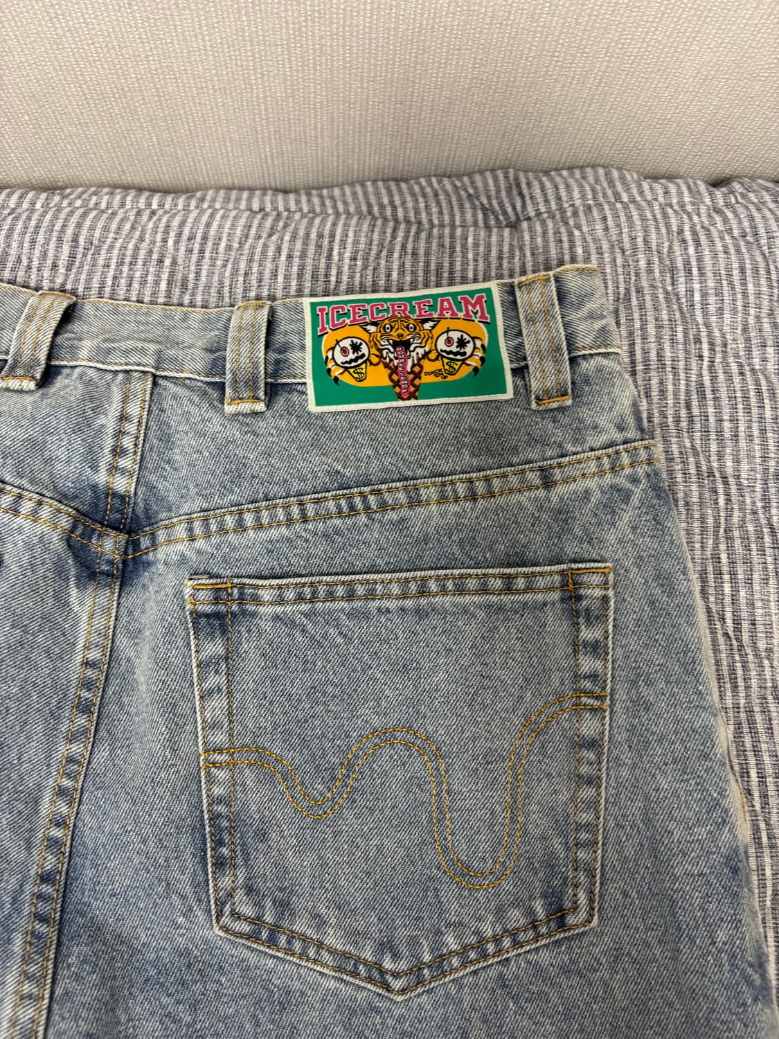 BBC 아이스크림 러닝독 개바지 데님 팬츠 32/32사이즈 상품이미지5