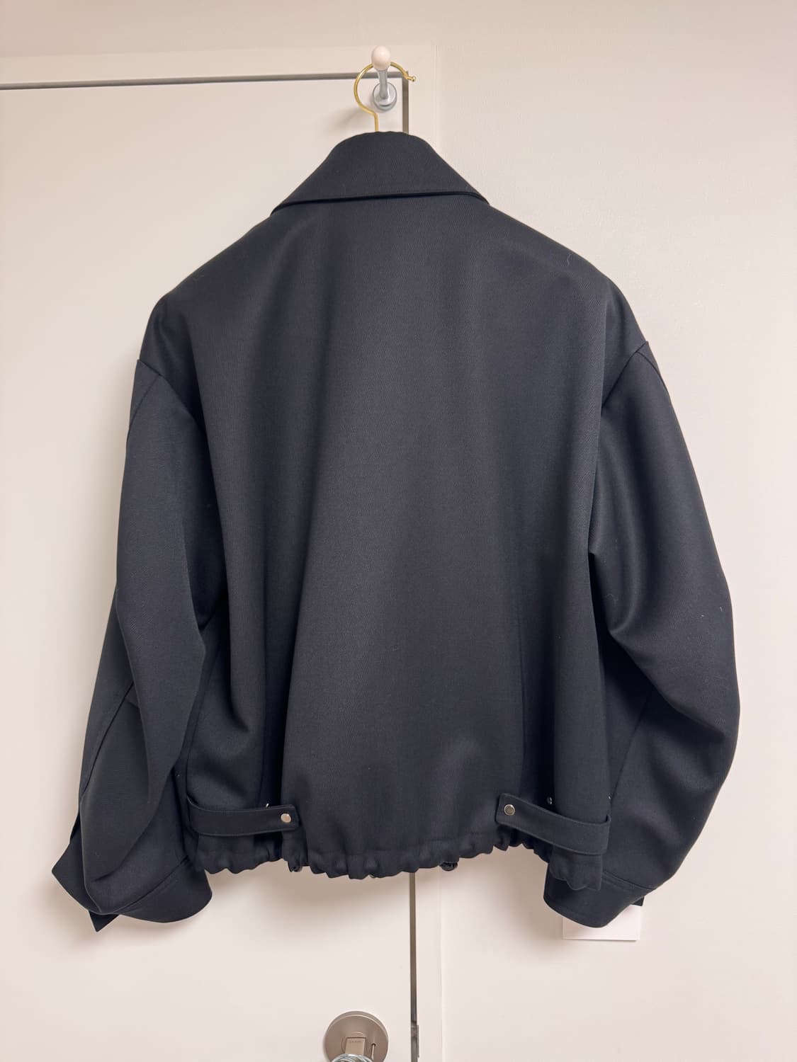 44) 포커페이스 오버사이즈 울 블루종 상품이미지2