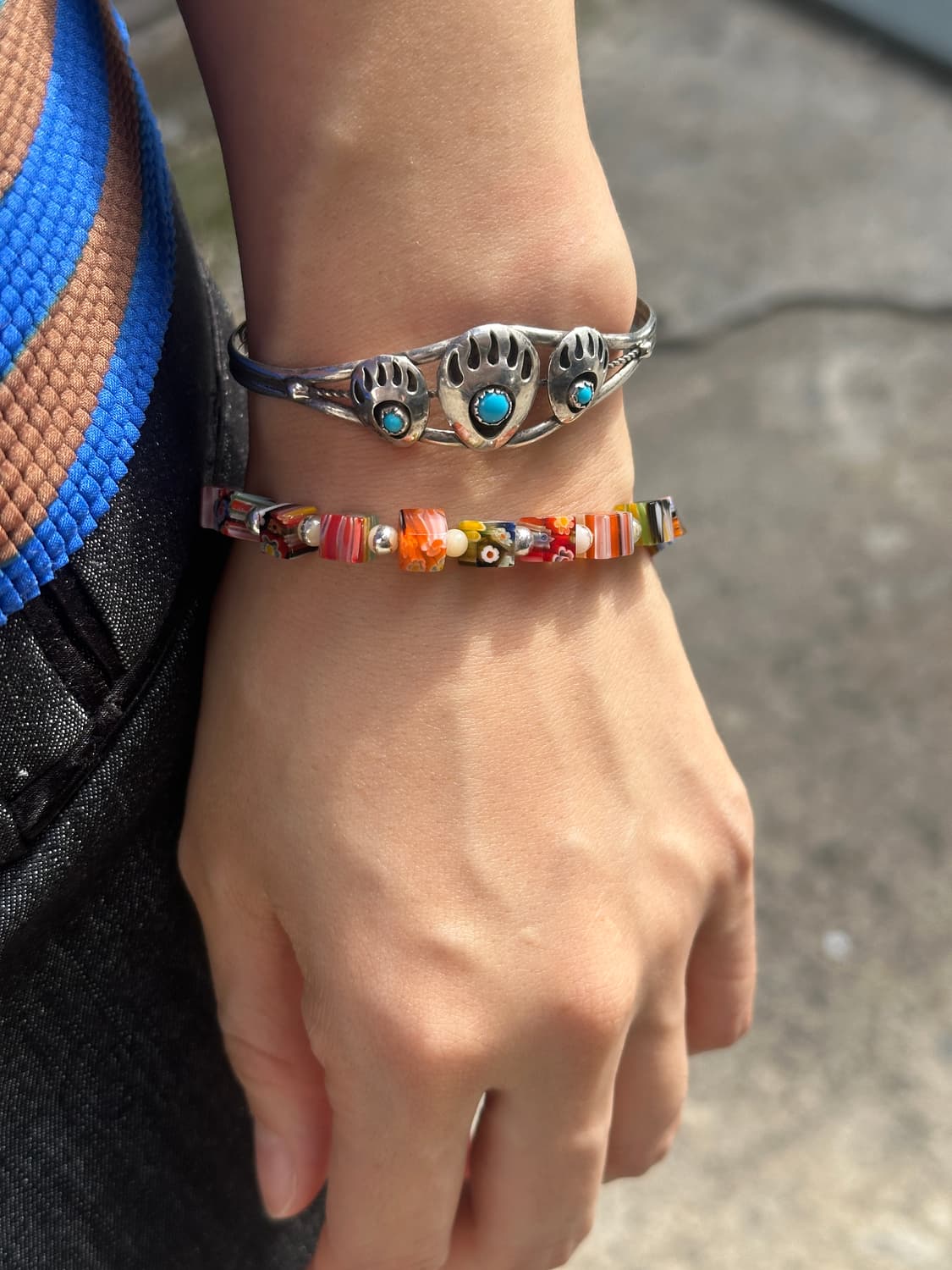 Bear Claw Turquoise 925Silver Bangle 상품이미지4
