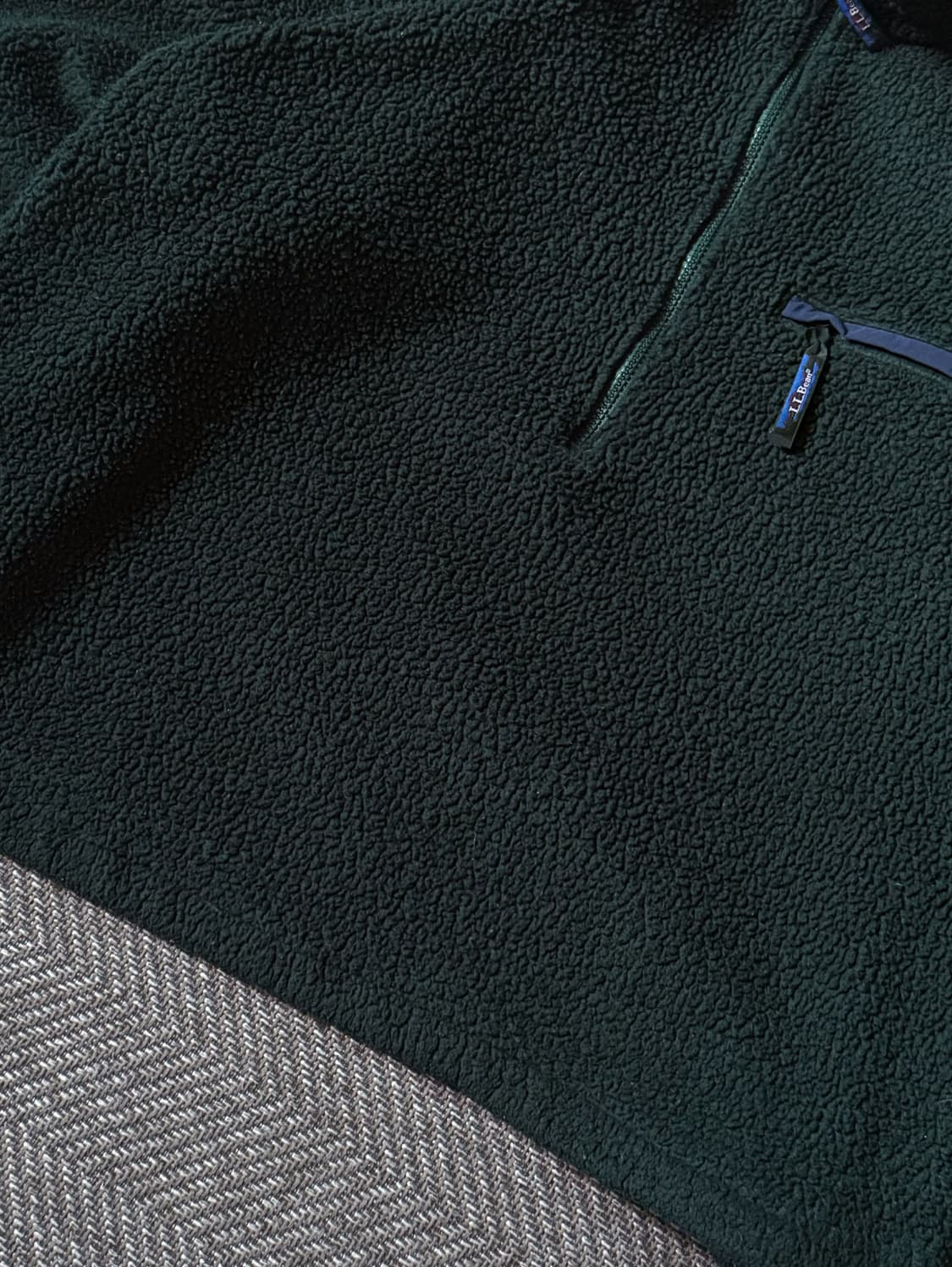 90s USA 엘엘빈 딥파일 플리스 풀오버 (105-110) 상품이미지4