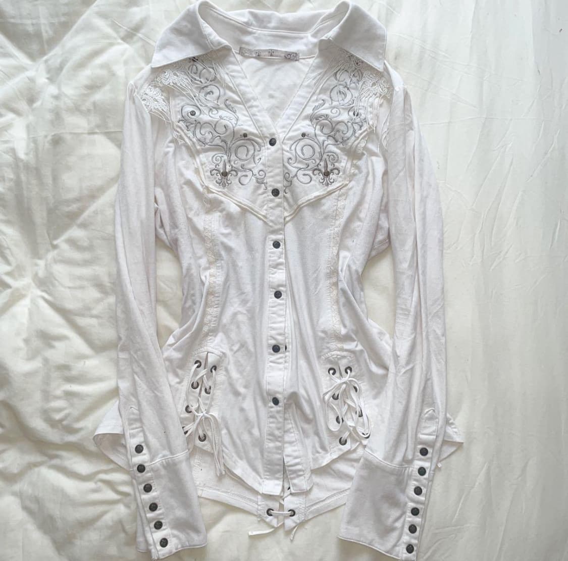 Ozz on corset blouse 상품이미지1