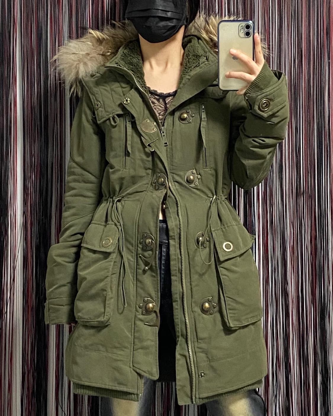 Japan)y2k 워머 투웨이 야상 ✔️𝙎𝙞𝙯𝙚 상품이미지2