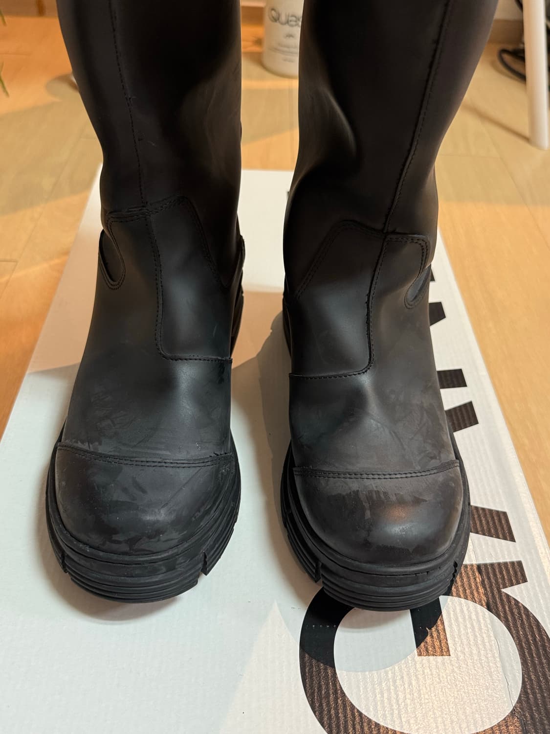 [38] 가니 컨트리 러버 하이 부츠 블랙 상품이미지4