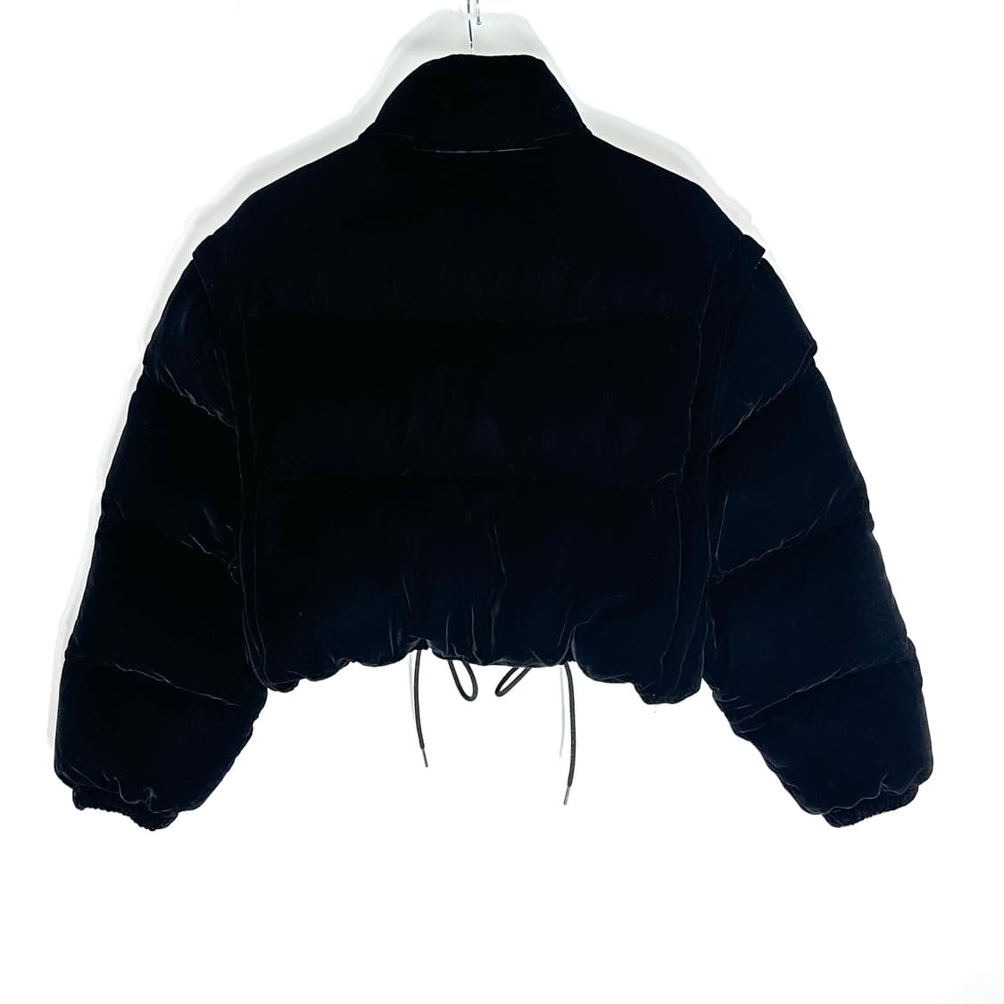 [38/S+급] 프라다 컨버터블 크롭 벨벳 다운 패딩 자켓 상품이미지2