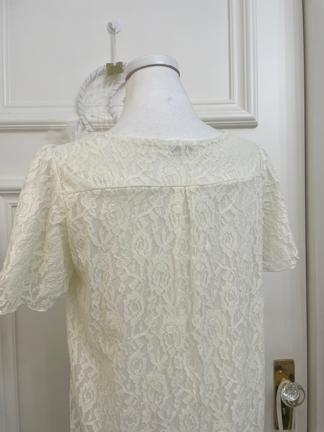 AXES FEMME ivory lace blouse(size-M 상품이미지4