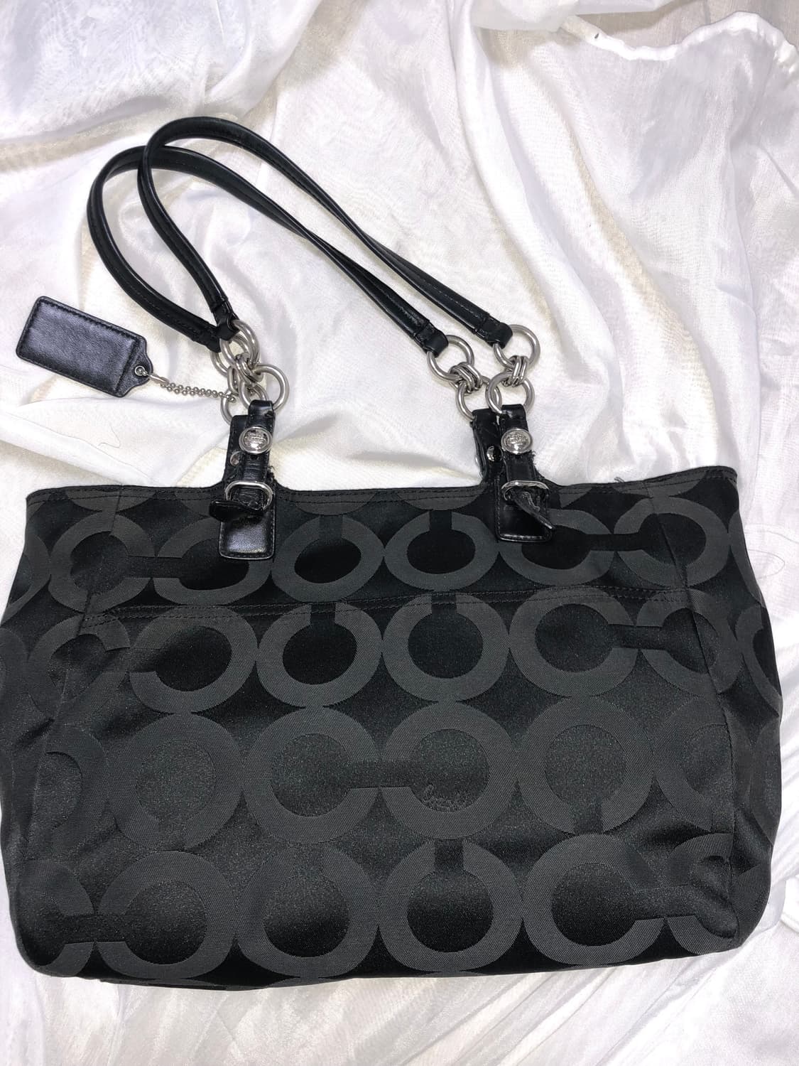 코치 블랙 시그니처 숄더백 상품이미지7