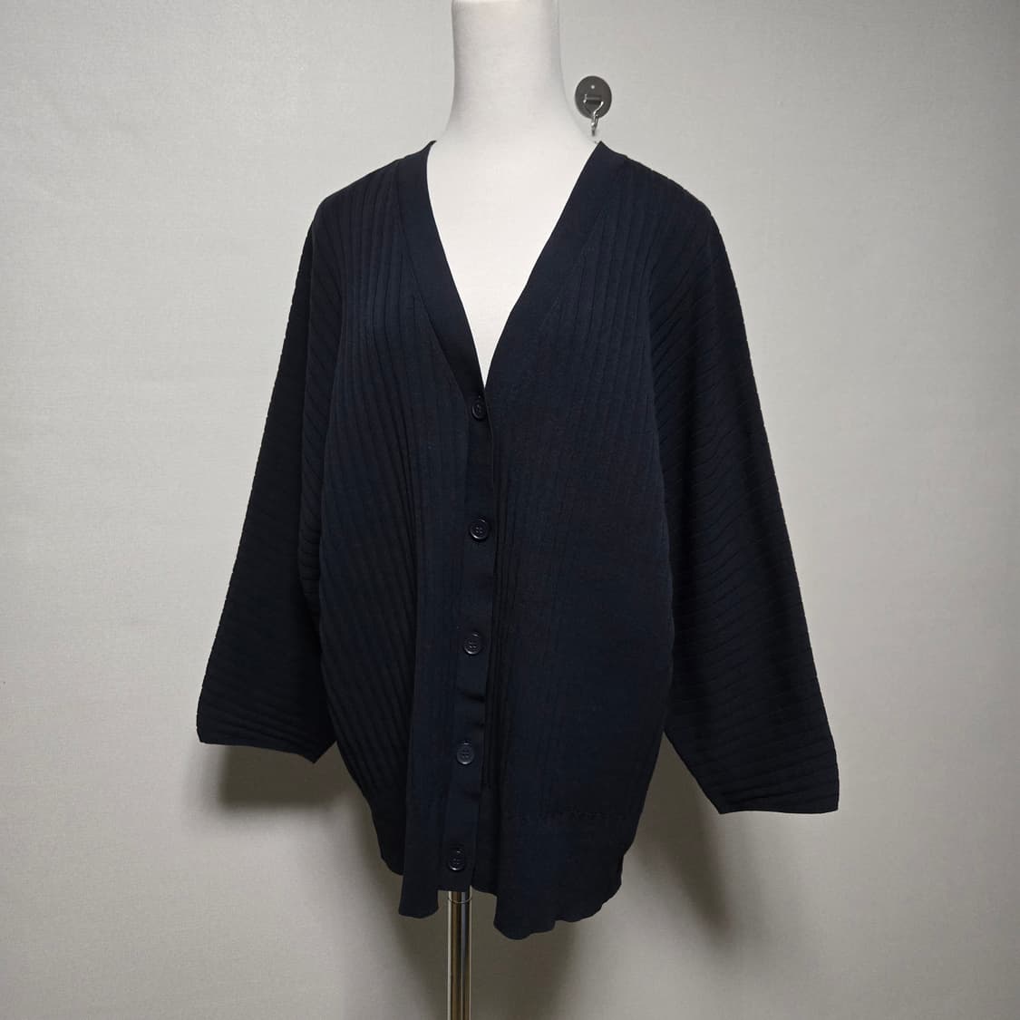 코스 루즈핏 리브드 가디건 / 여성 가디건/ 여자 가디건  상품이미지7