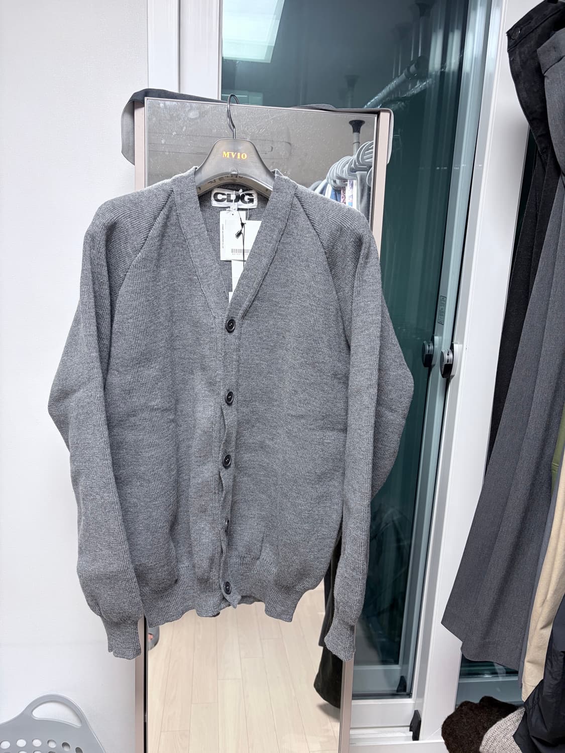 CDG 스쿨 가디건 그레이 F(XXL) 상품이미지1