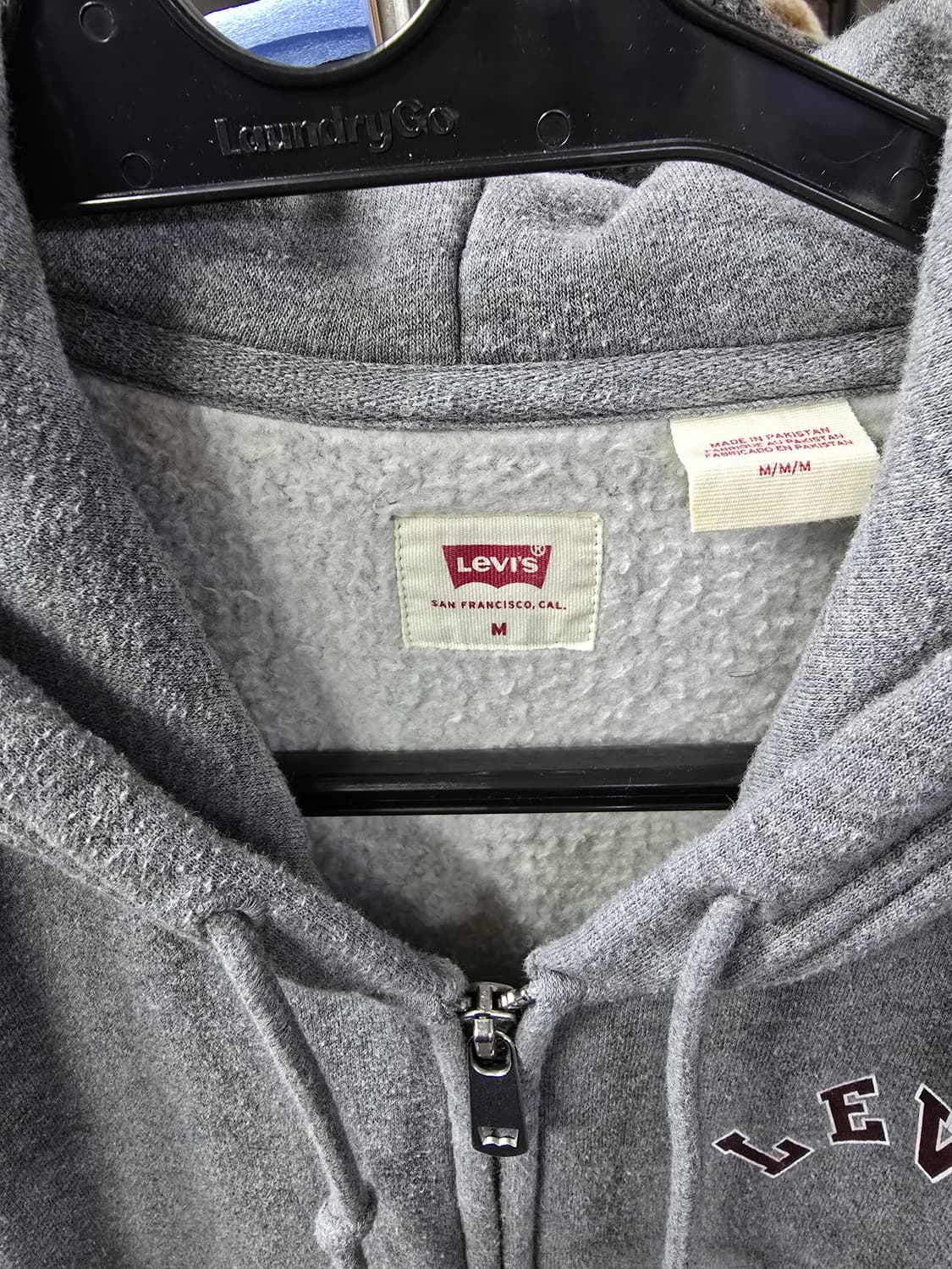 리바이스 회색 후드 집업 (1390) 상품이미지3